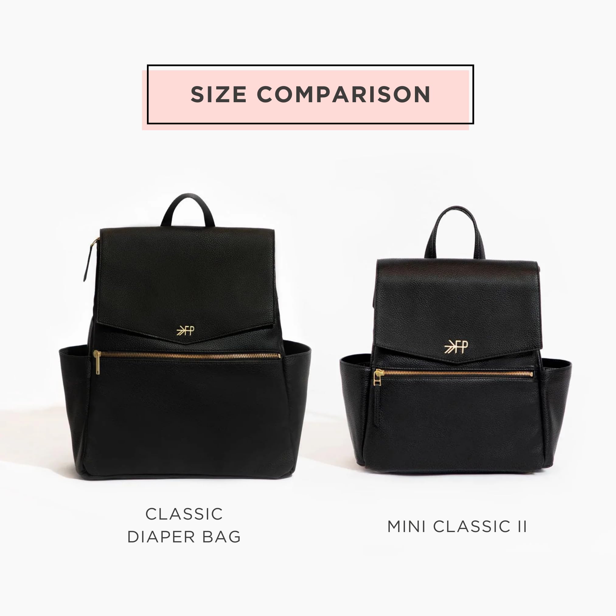 Freshly Picked Mini Classic Ebony adjustable straps for comfortable daily wear.