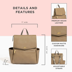 Freshly Picked Mini Classic interior zip pocket keeps small essentials organized
