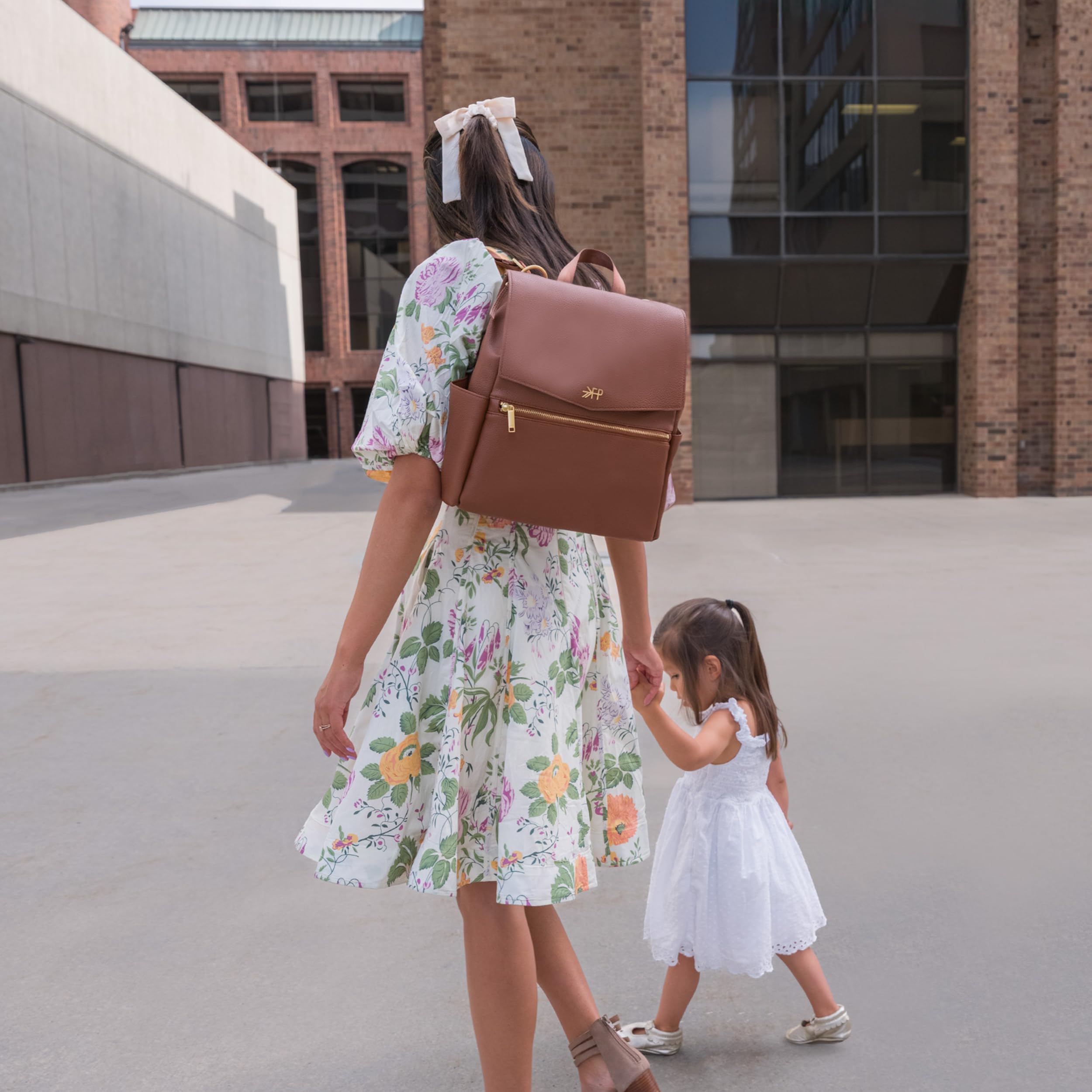 Freshly Picked Mini Classic cognac insulated bottle pocket for on-the-go feeds