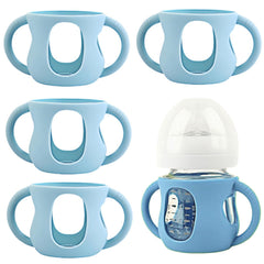 Frezonika Avent light-blue silicone sleeve on bottle providing drop protection