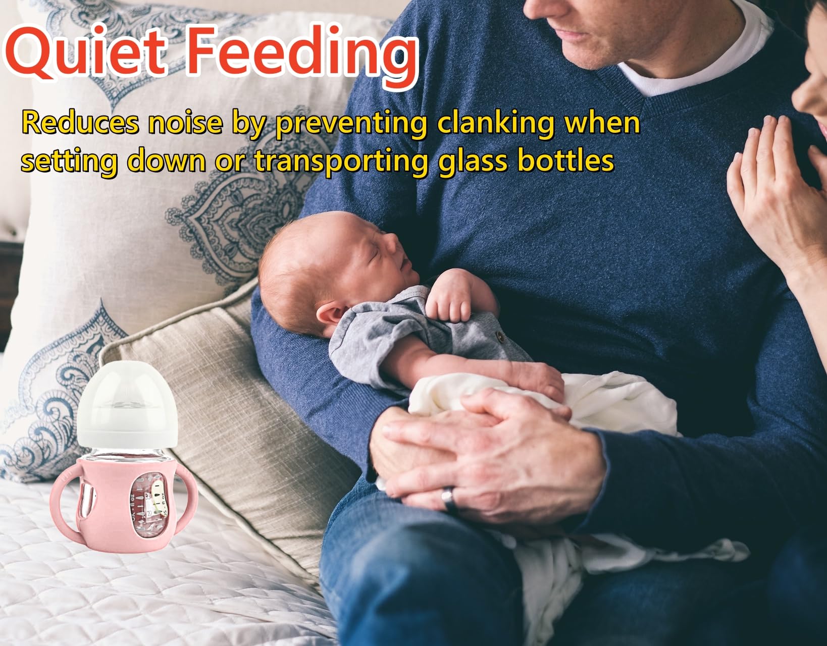 Frezonika noise-reduction feature reduces clinking during nighttime feedings for calm sessions.