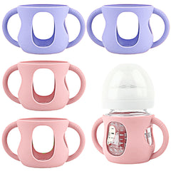 Frezonika Avent silicone sleeve with pink drop protection enhances bottle safety.