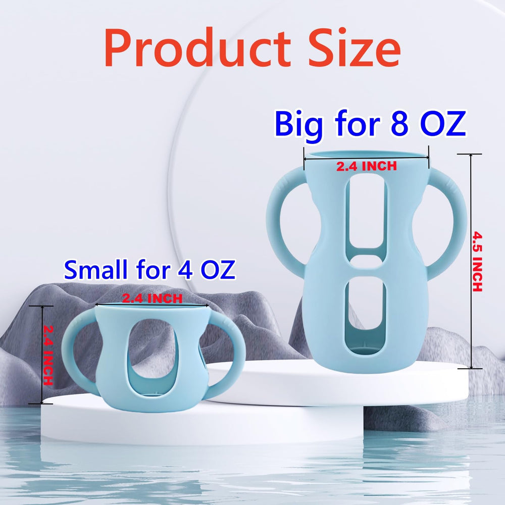 Frezonika Avent pink sleeve with easy-grip handles helps baby's hold.