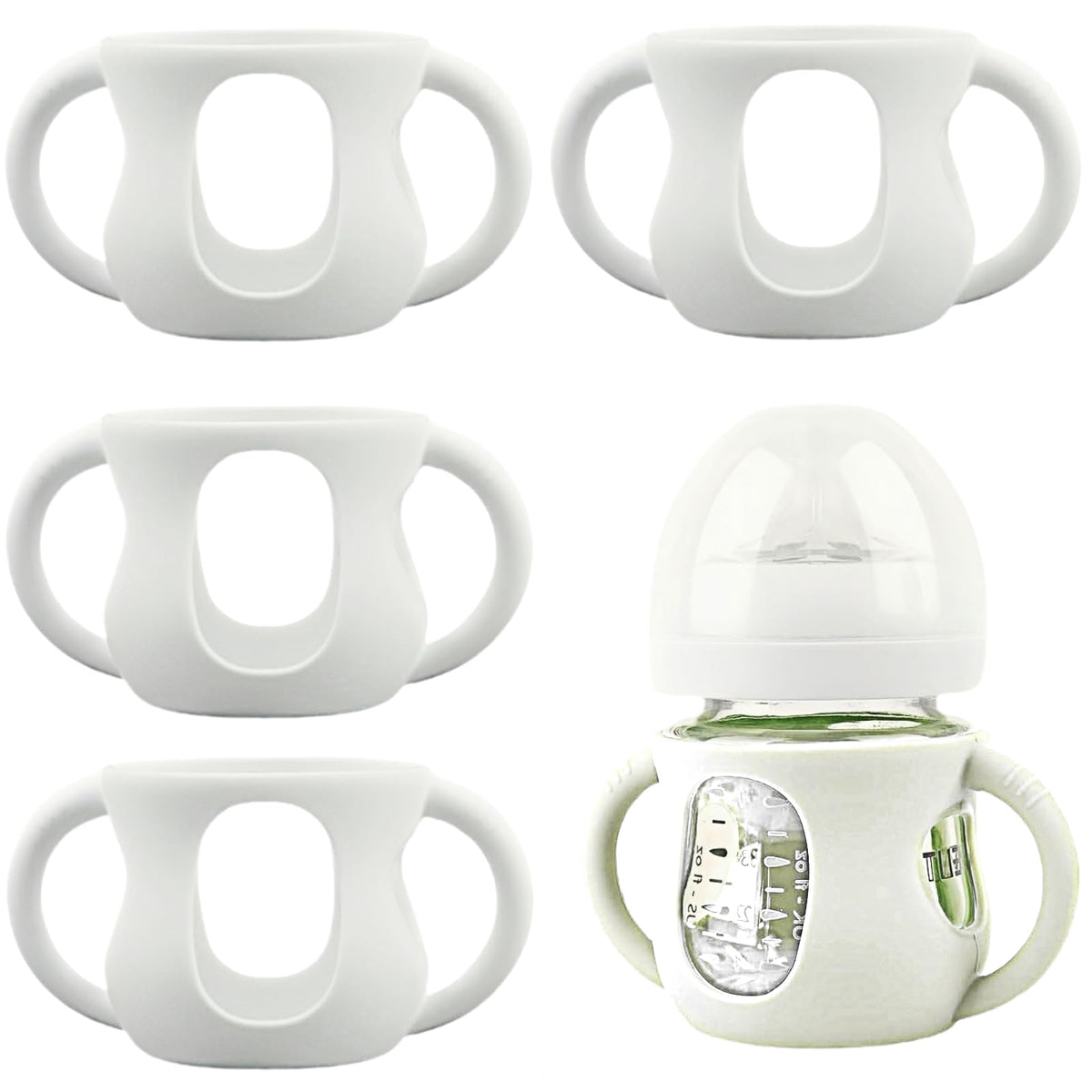 Frezonika Avent sleeve milk white bottle front view showcasing protection and grip