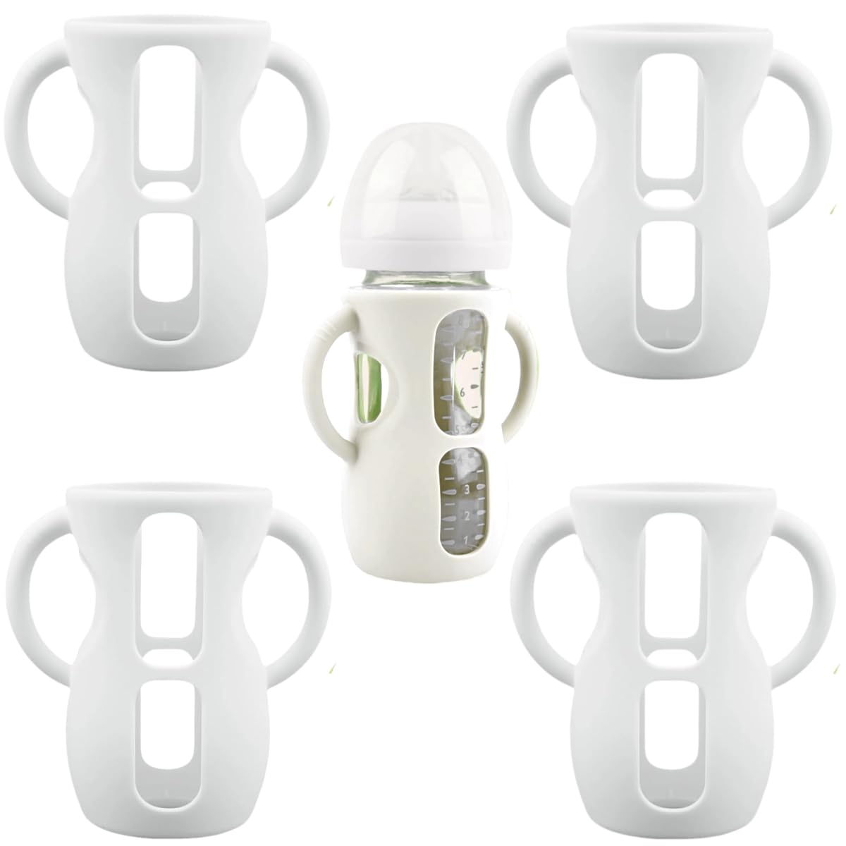 Frezonika avent sleeve on 4oz bottle provides added protection for glass during daily use.