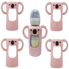 Frezonika koala sleeve on 8oz bottle side view offers secure grip.
