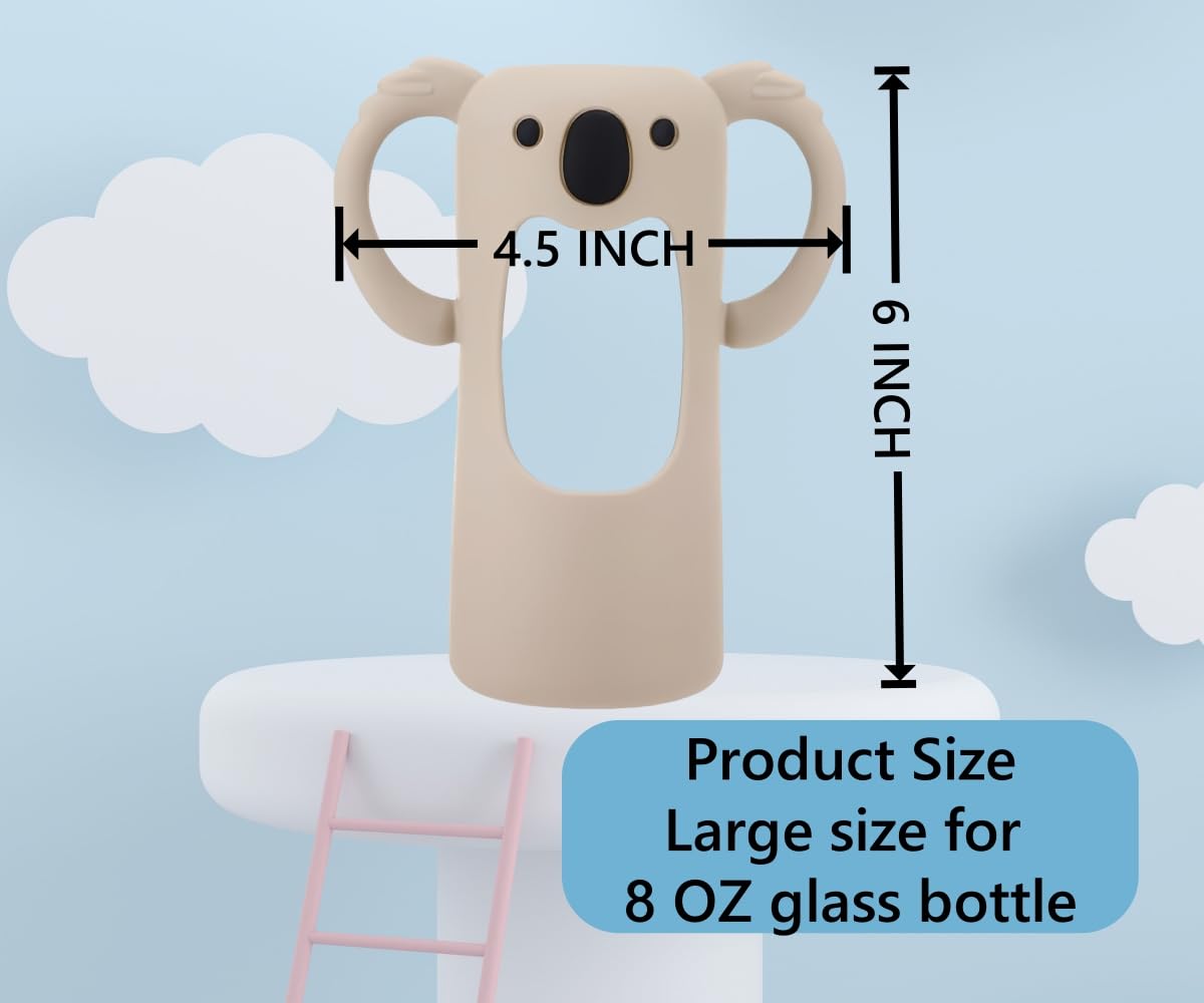 Frezonika koala sleeve enhances bottle grip and easy feeding during fussy moments.