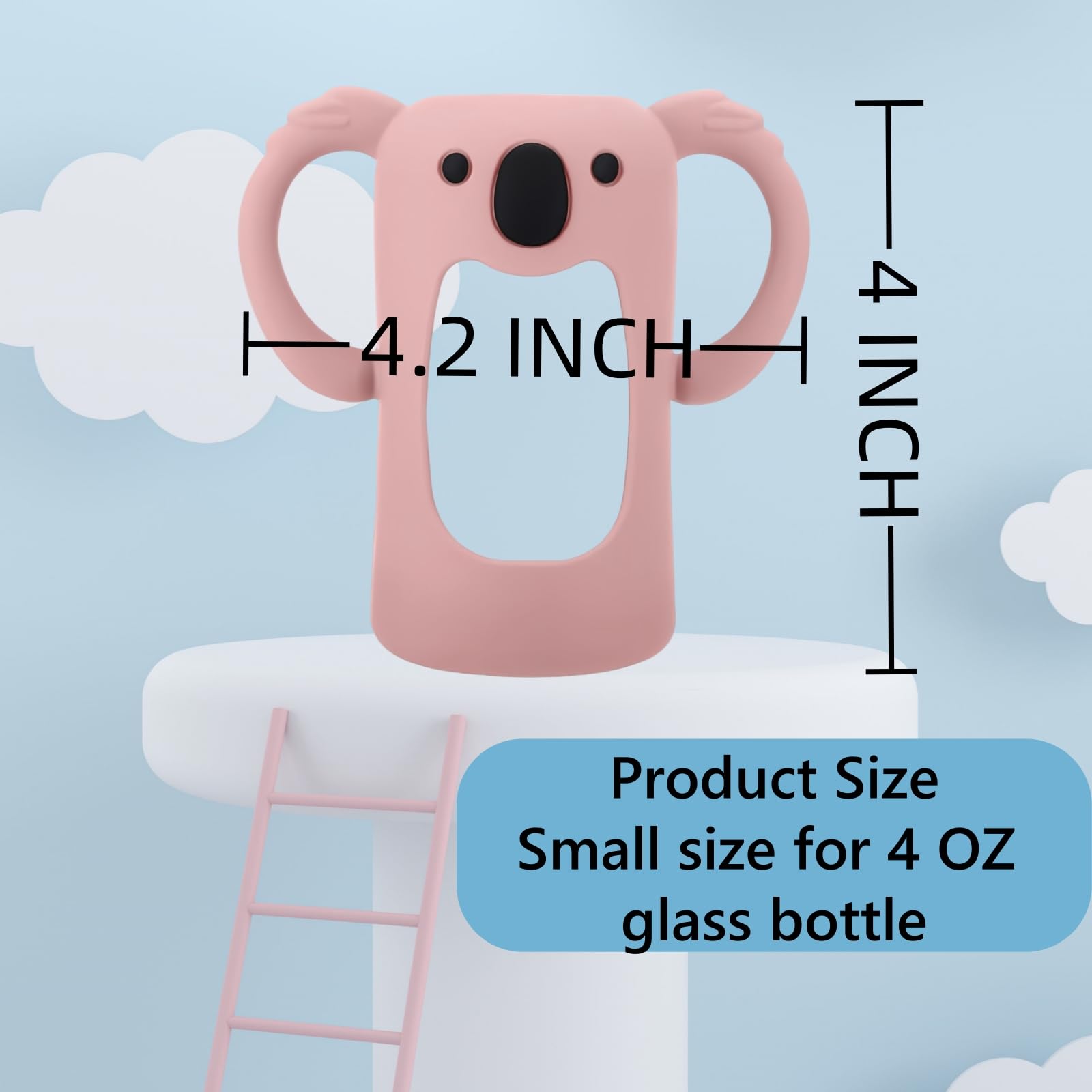Frezonika koala sleeve built-in loop handles promote independent feeding.