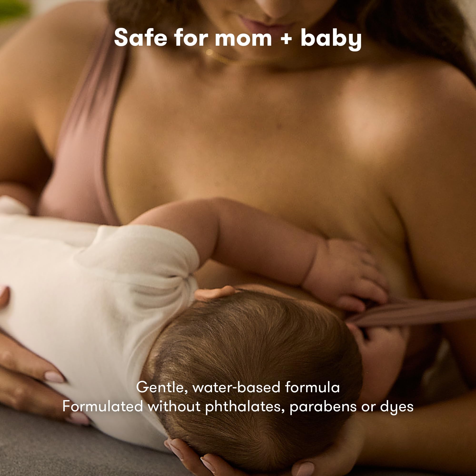 Frida Mom Milk Flowing Massage Stick dermatologist-tested image communicates skin-friendly care for sensitive moms.