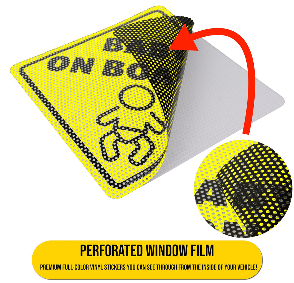 FridayVibez Baby On Board sticker is easy to apply with no tools required, quick reminder for safe driving.