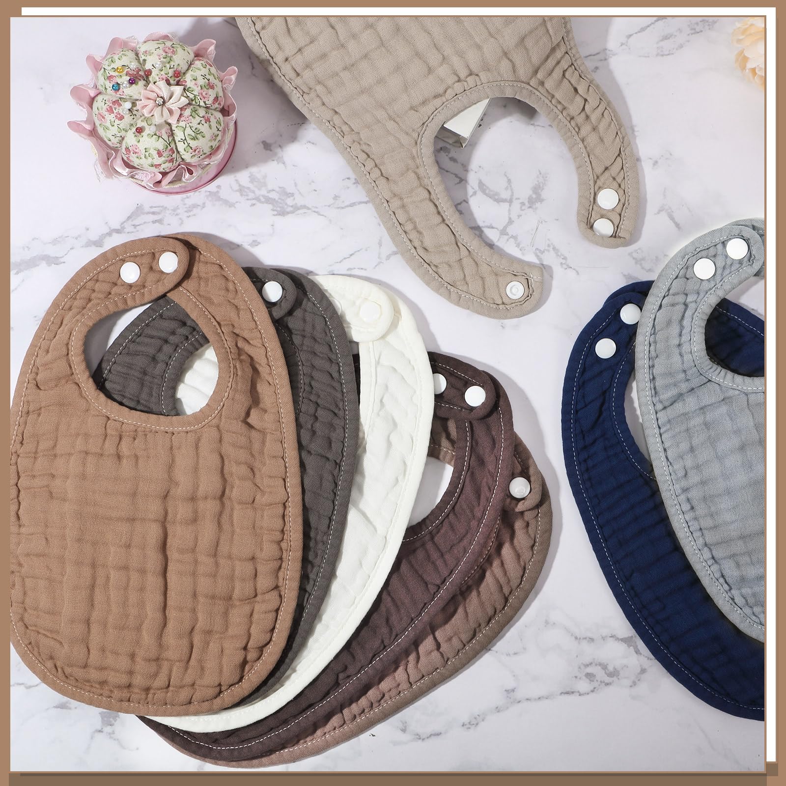 Frienda baby bib used as washcloth multipurpose baby care accessory