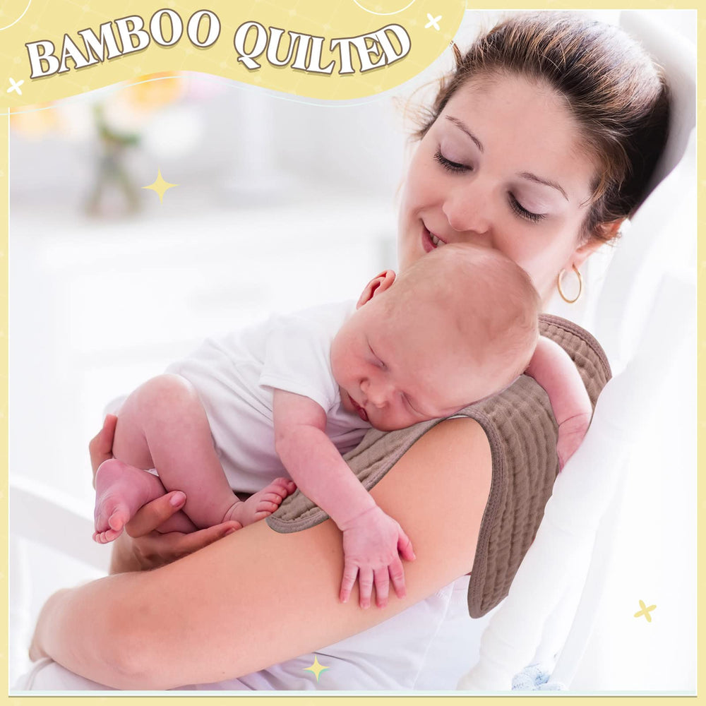 Frienda baby burp cloths gift-ready packaging for baby showers or new parents.