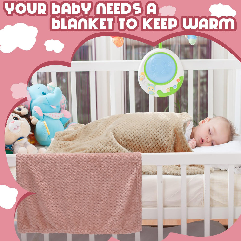 Frienda baby fuzzy blanket colors display versatile color options for nursery decor.