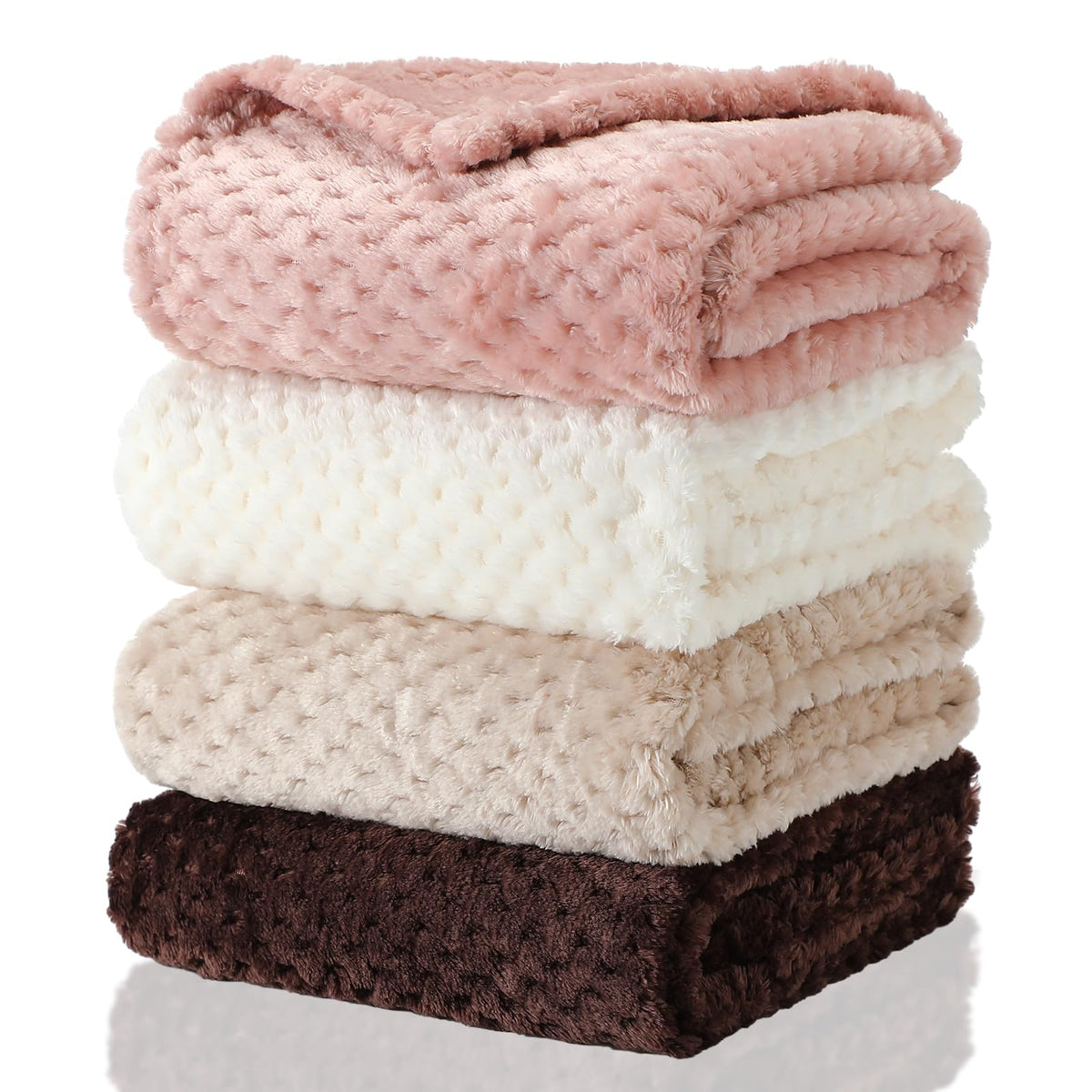 Frienda baby fuzzy blanket front view demonstrates soft warmth ideal for infant naps.