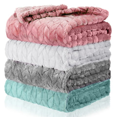 Frienda baby fuzzy blanket 32x24 folded for quick warmth and storage
