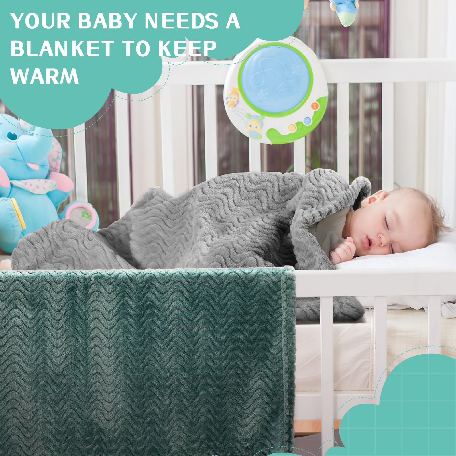 Frienda fuzzy blanket color collection showing four soft options.