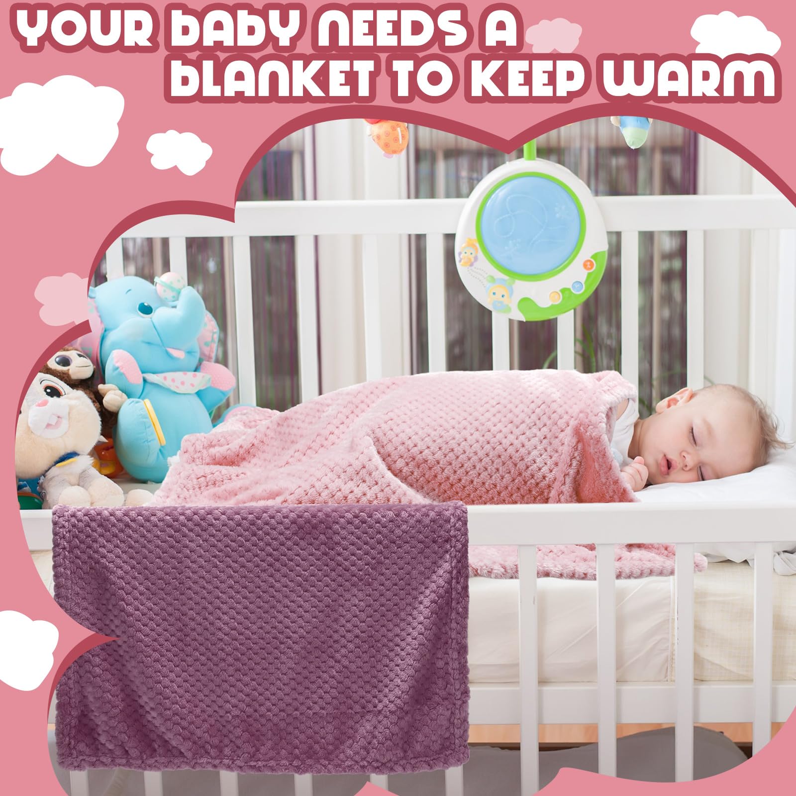 Frienda baby fuzzy blanket compact pack keeps you stocked with backups.