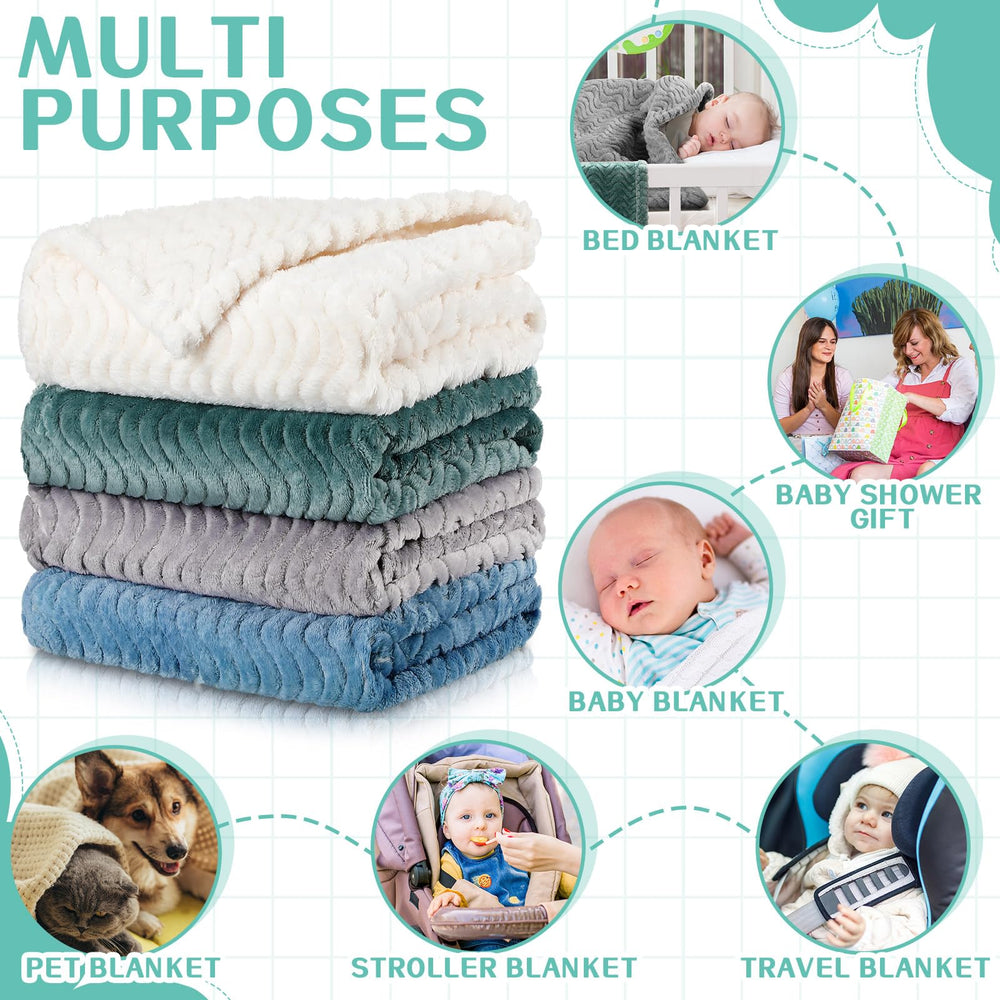 Frienda fuzzy blanket on a crib demonstrates versatile nursery use.