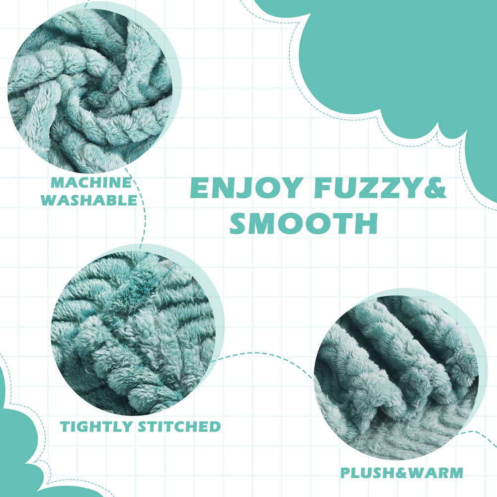 Frienda blanket used on crib, sofa, and stroller for on-the-go warmth.