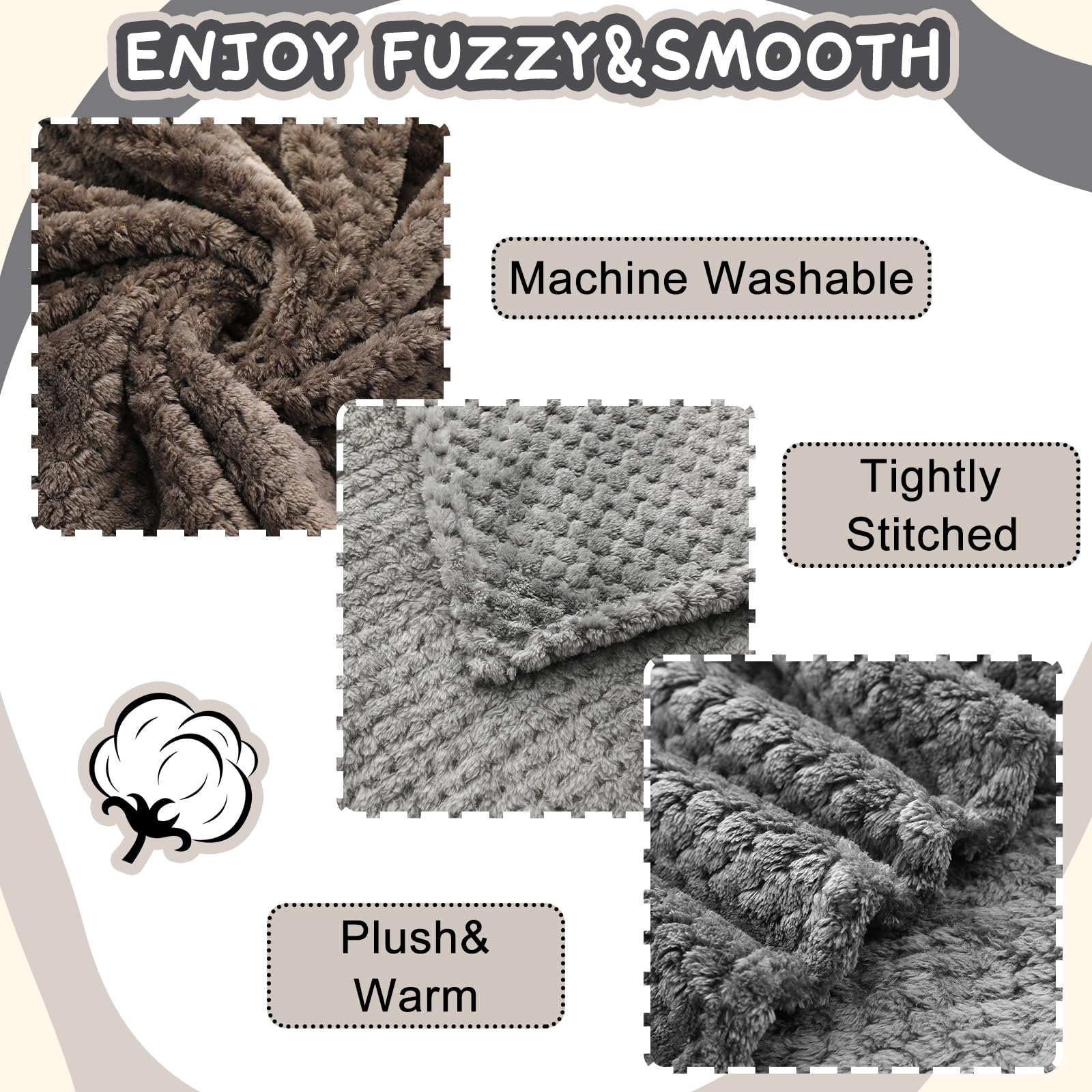 Frienda baby fuzzy blanket grey 32x24 in crib as a cozy cover