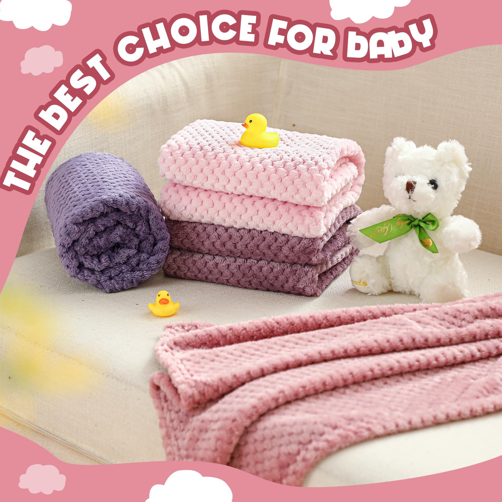 Frienda baby fuzzy blanket washable design helps maintain softness after washing.