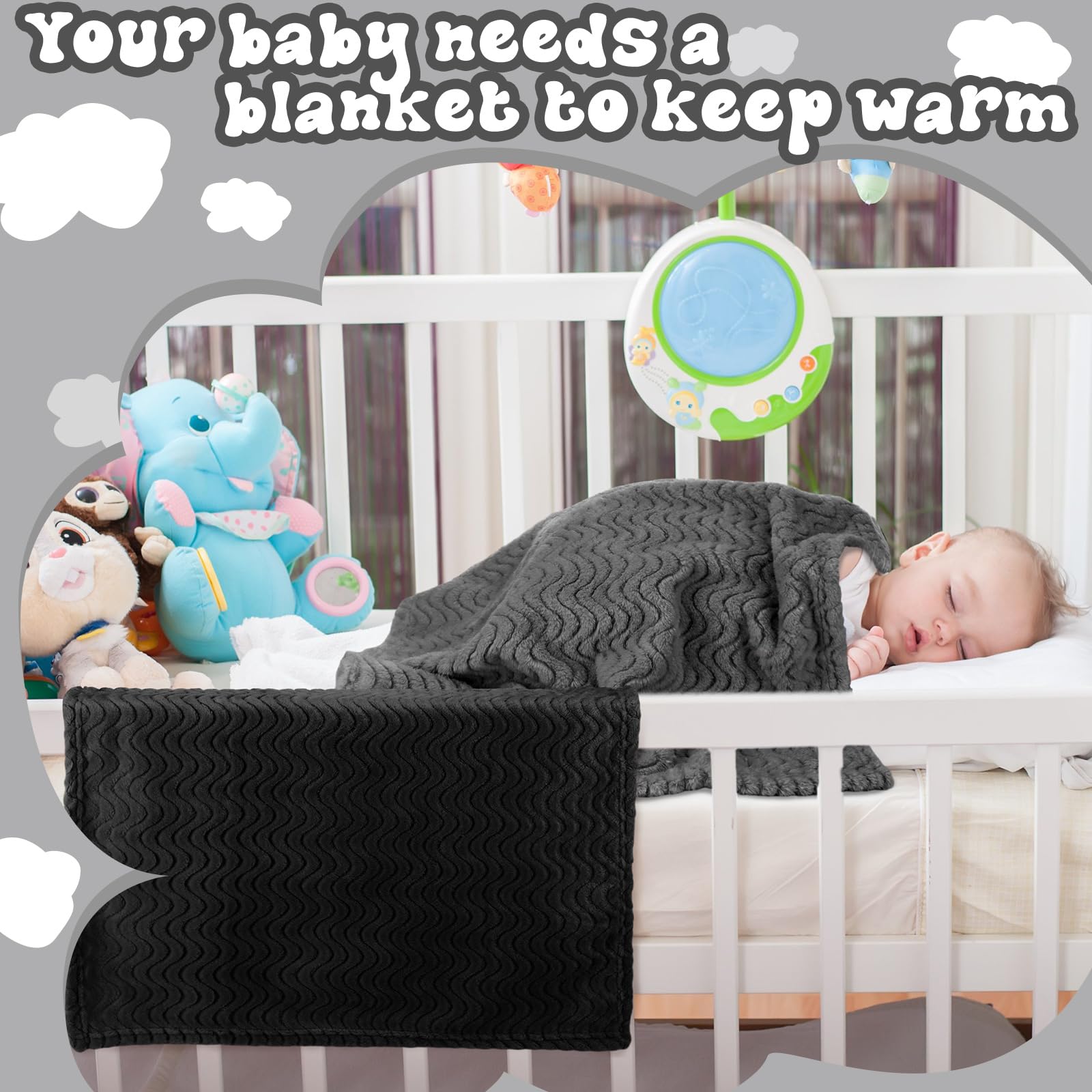 Frienda baby fuzzy blanket machine-washable stays soft after washing