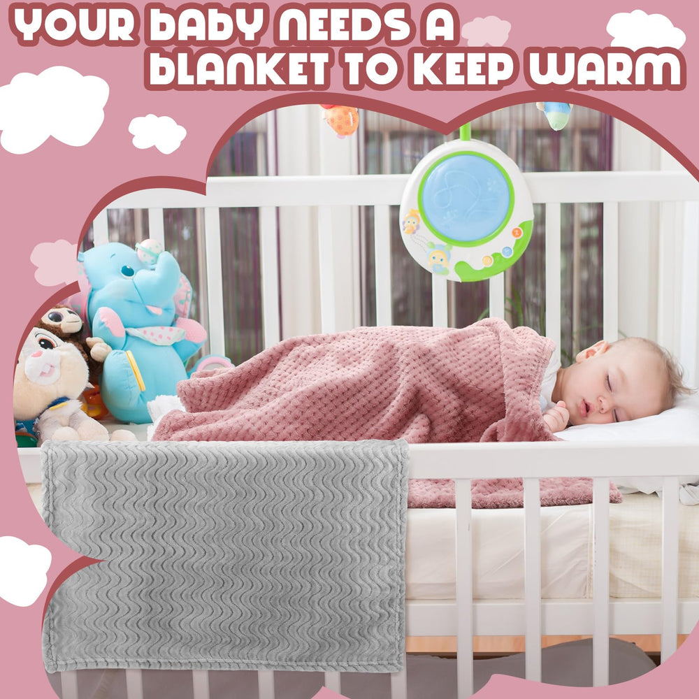 Frienda baby fuzzy blanket nursery-bed-softness enhances baby’s nursery ambiance.