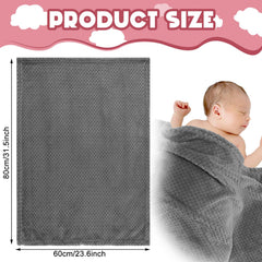 Frienda baby fuzzy blanket soft texture closeup highlights gentle touch for sensitive skin.