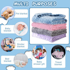 Frienda baby fuzzy blanket soft texture closeup highlighting plush fibers for ultra-soft touch and everyday comfort.