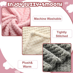 Frienda baby fuzzy blanket stroller-travel ready for outings and warmth.