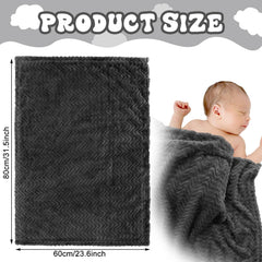 Frienda baby fuzzy blanket shown wrapping infant for cozy naps