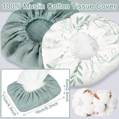 Frienda elastic-edge wipe cover close-up showing snug fit during changes.