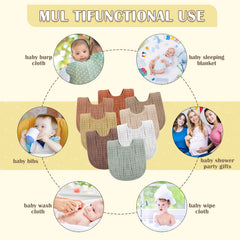 Frienda bib in use as washcloth and changing pad during messy moments.
