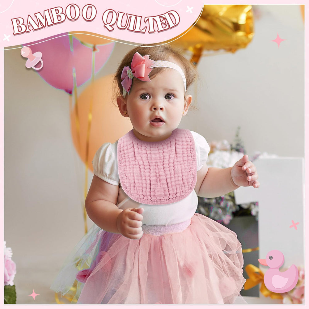 Frienda bibs color variety display highlights pink and purple hues