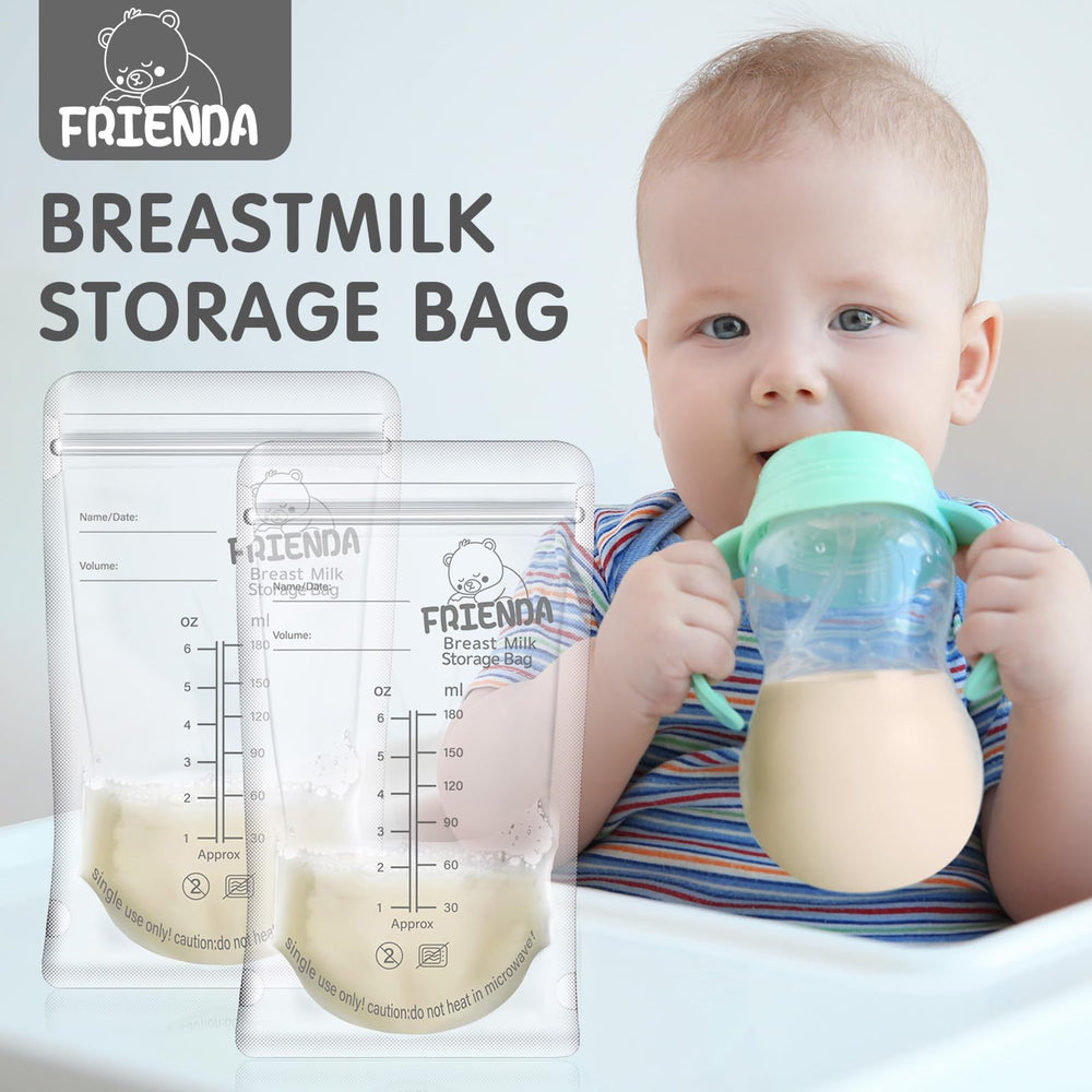 Frienda bags provide labeling space for names, dates, and times to stay organized.