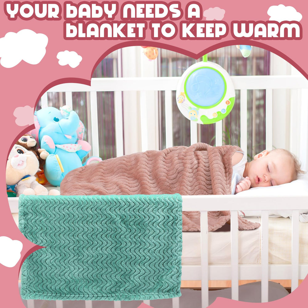 Frienda folded blanket ready for storage keeps nursery clutter tidy.
