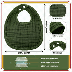 Frienda U-shaped bibs offer a snug fit and easy cleanup
