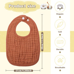 Frienda soft cotton bib close-up showing breathable fabric and texture.