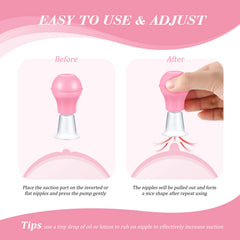 Frienda nipple pullers set offers versatile options for flat or inverted nipples.