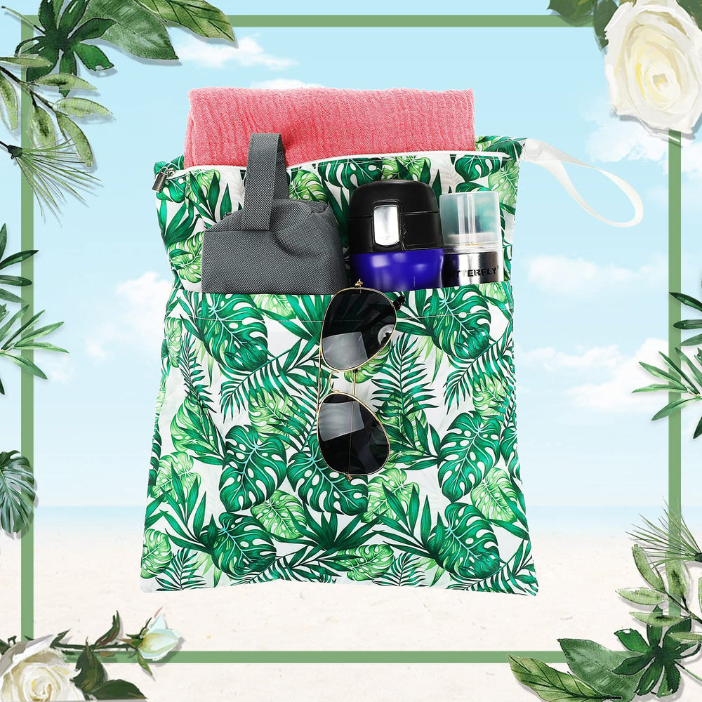 Frienda wet-dry bag is lightweight for on-the-go diapering and toiletries.