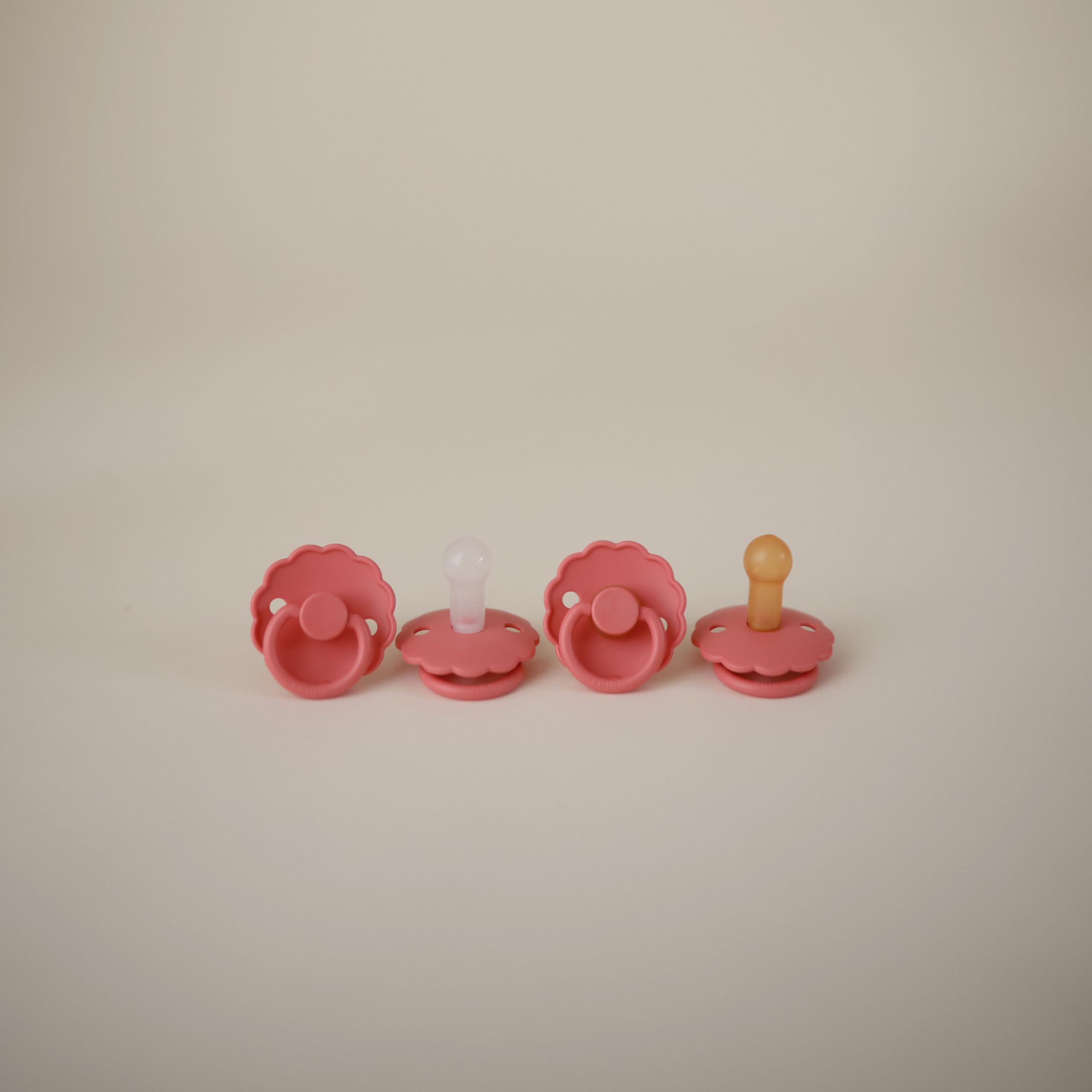 FRIGG Daisy pacifier air holes promote breathability and hygiene during use.