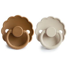 Frigg Daisy SilkySoft airholes view, breathable pacifier for baby comfort.