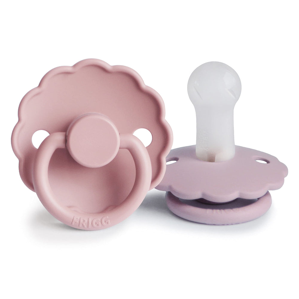 FRIGG Daisy SilkySoft nipple closeup emphasizes silky silicone for gentle soothing.
