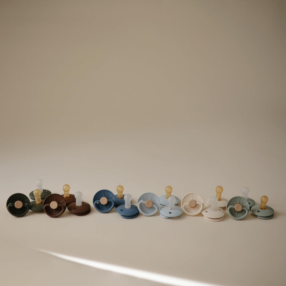 FRIGG Little Viking pacifier pack-2 provides versatile two-pack.