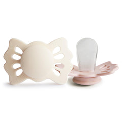 Frigg Lucky SilkySoft nipple close-up shows medical-grade silicone for gentle soothing