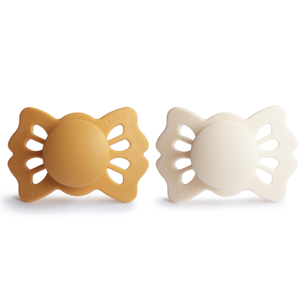 Frigg Lucky symmetrical design with clover shield promotes comfortable fit for babies.
