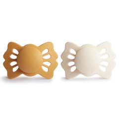 Frigg Lucky symmetrical design with clover shield promotes comfortable fit for babies.