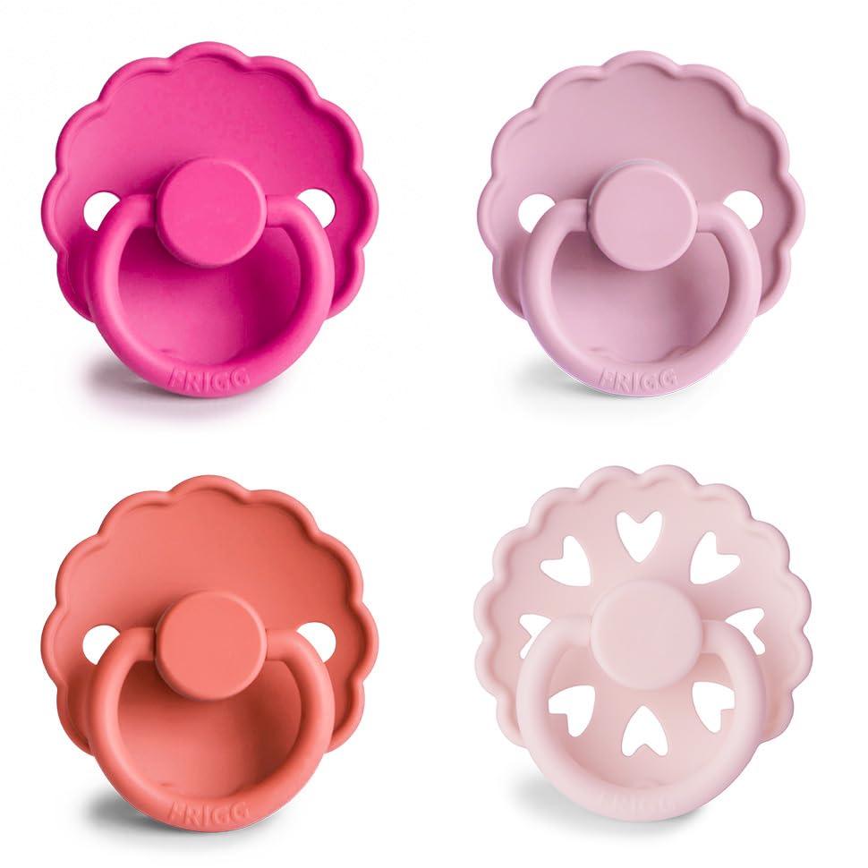 FRIGG SilkySoft pacifier Rose Romance nipple softness close-up for comfort