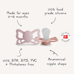 FRIGG Butterfly silkySoft nipple close-up emphasizes comfortable latch