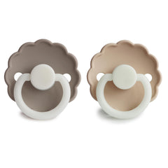 FRIGG Daisy Night SilkySoft baby face close-up — skin-friendly design for comforting moments.